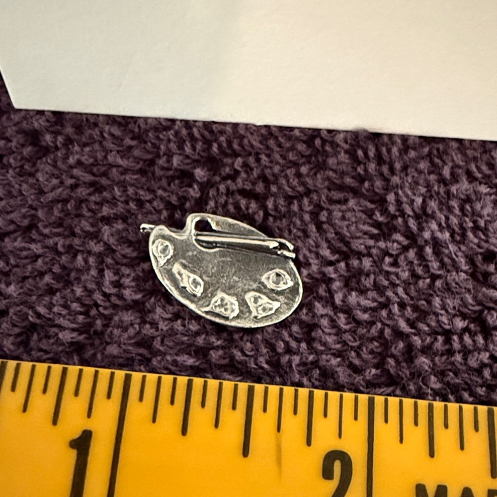 Retired - James Avery Silver Artist Palette Charm - Picture 3 of 3